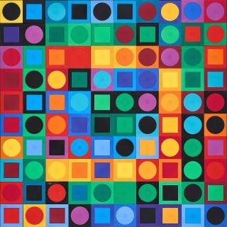 Victor Vasarely - Planetary Folklore Participations No. 1.