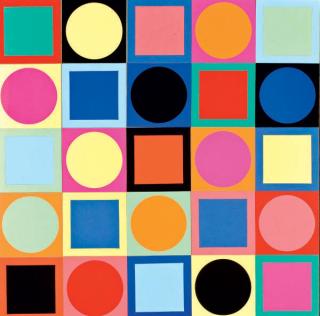 Victor Vasarely - Sans titre (essais en vue de projets et réalisations ultérieures)