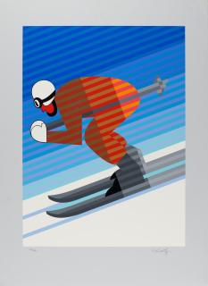Victor Vasarely - Skier