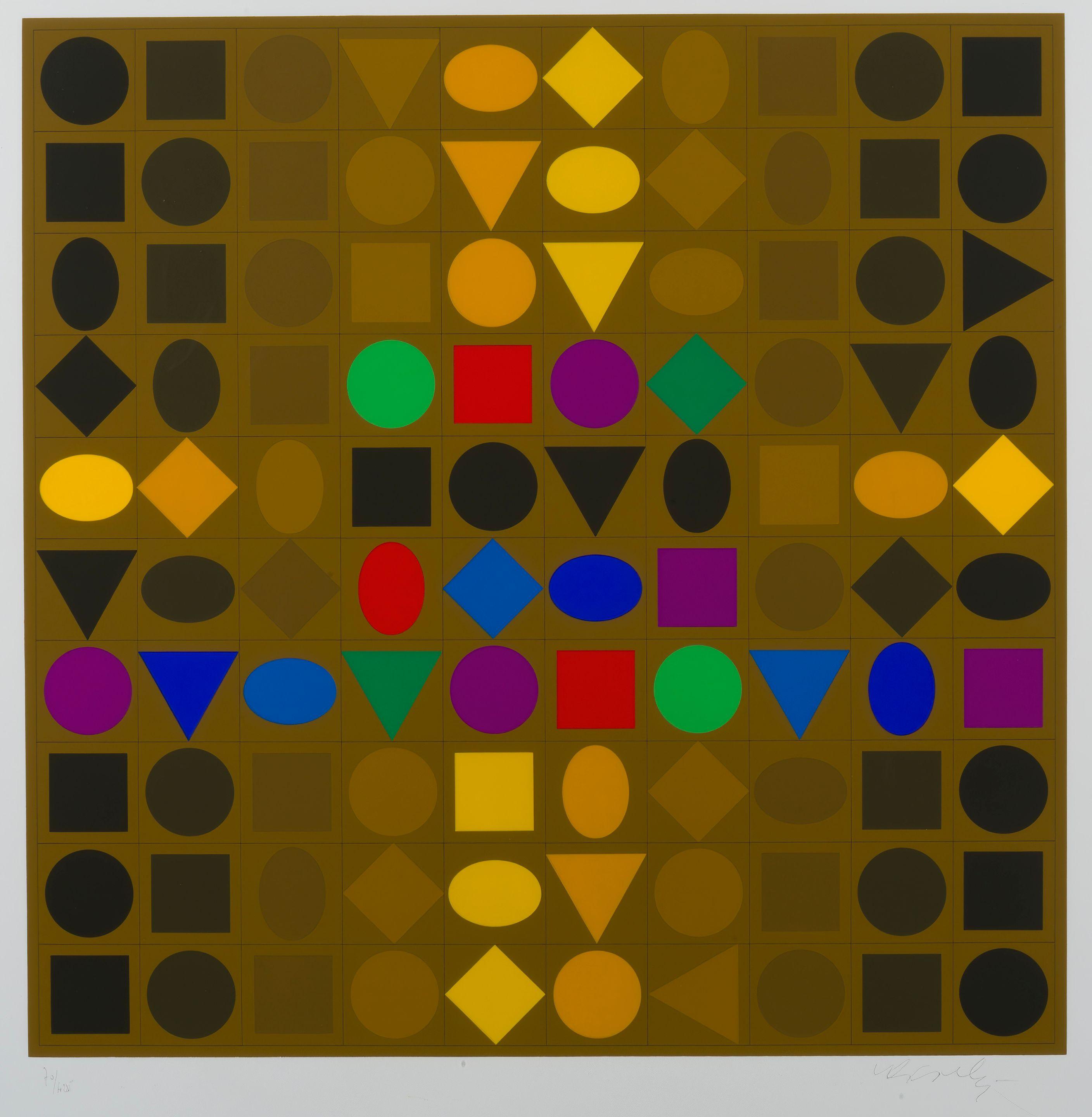 Victor Vasarely - Sorbonne, 1973