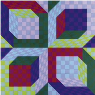 Victor Vasarely - Stri-Axo-Pâl