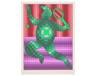 Victor Vasarely - Tennis Player