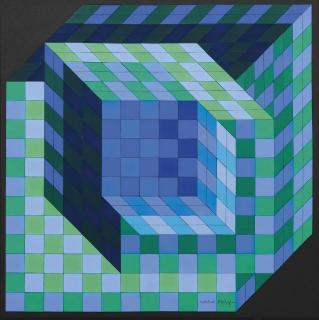 Victor Vasarely - Tri - Axo