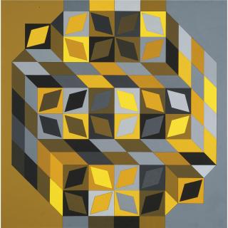 Victor Vasarely - Tridim-Cristal-W