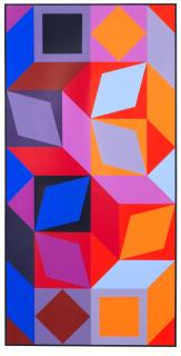 Victor Vasarely - Untitled (Abstract Composition)