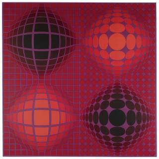 Victor Vasarely - Vb - Vb Rouge