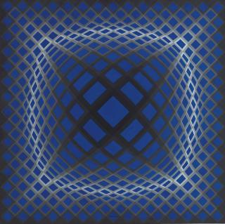 Victor Vasarely - Vega-Bleu