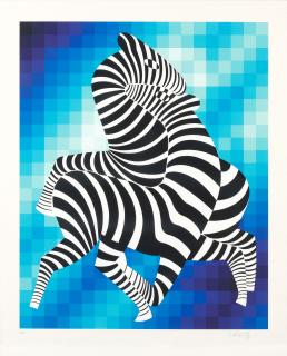 Victor Vasarely - Zebror; Clown with Ball