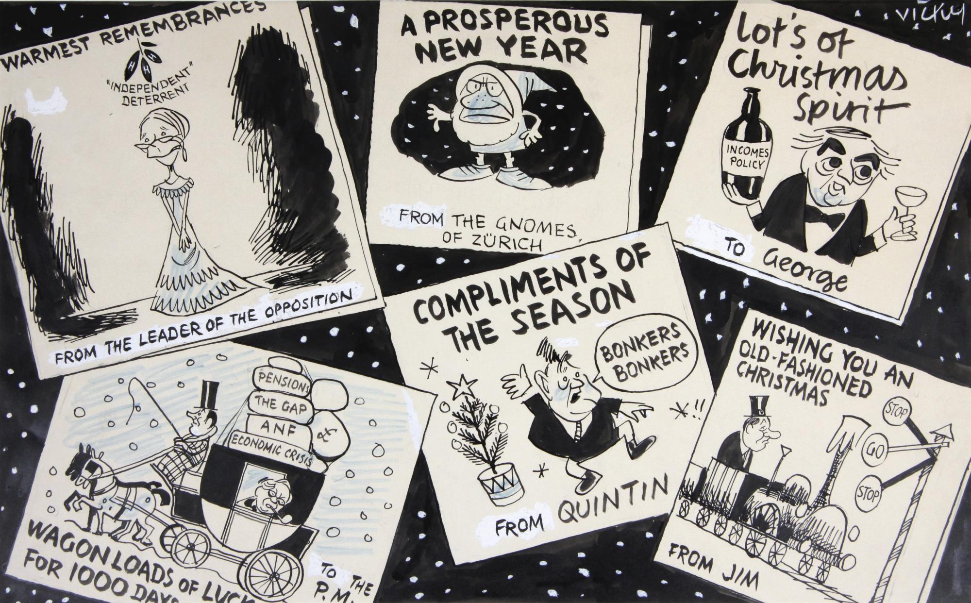 Victor (Vicky) Weisz - Political Christmas Cards