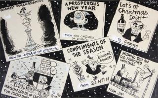 Victor (Vicky) Weisz - Political Christmas Cards