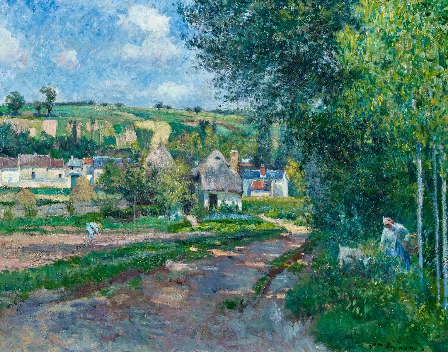 Victor Vignon - Blick auf Auvers an der Oise
