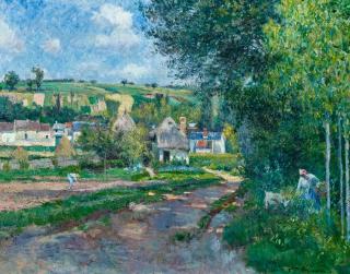 Victor Vignon - Blick auf Auvers an der Oise