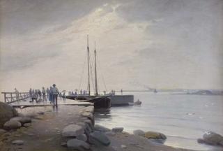 Victor Westerholm - Eckerön Postilaituri (The Post Office Landing Site At Eckerö)