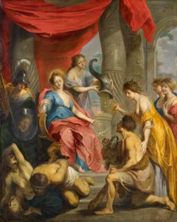 Victor Wolfvoet II - Allegorische Darstellung mit Herkules vor Justitia