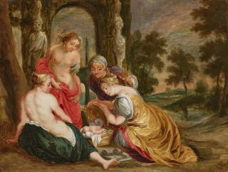 Victor Wolfvoet II - The Daughters of Cecrops discovering the infant Erichthonius
