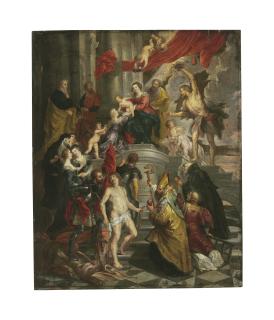 Victor Wolfvoet - The Virgin and Child Enthroned with Saints