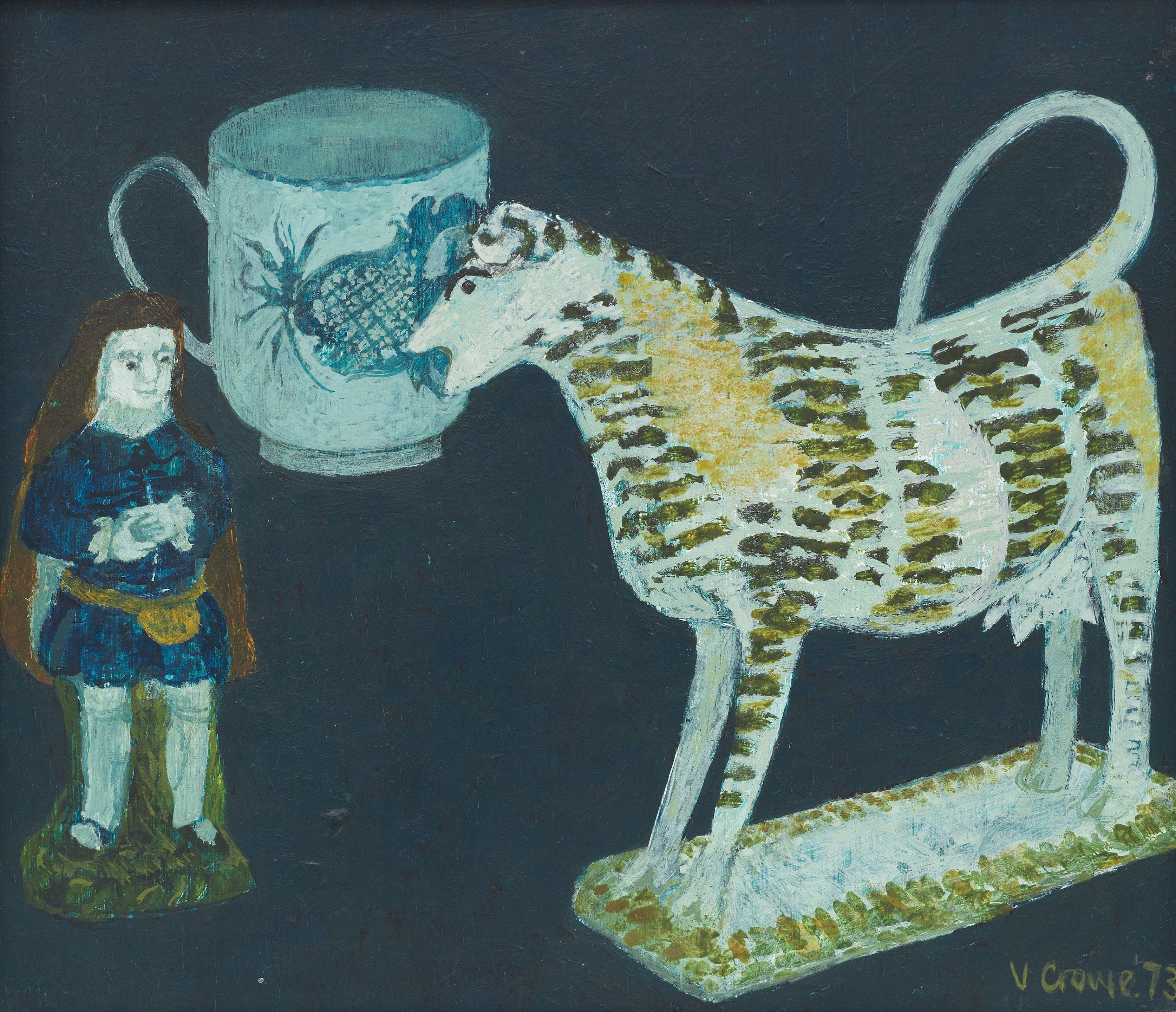 Victoria Crowe OBE RSA RSW - Cow Still lIfe II