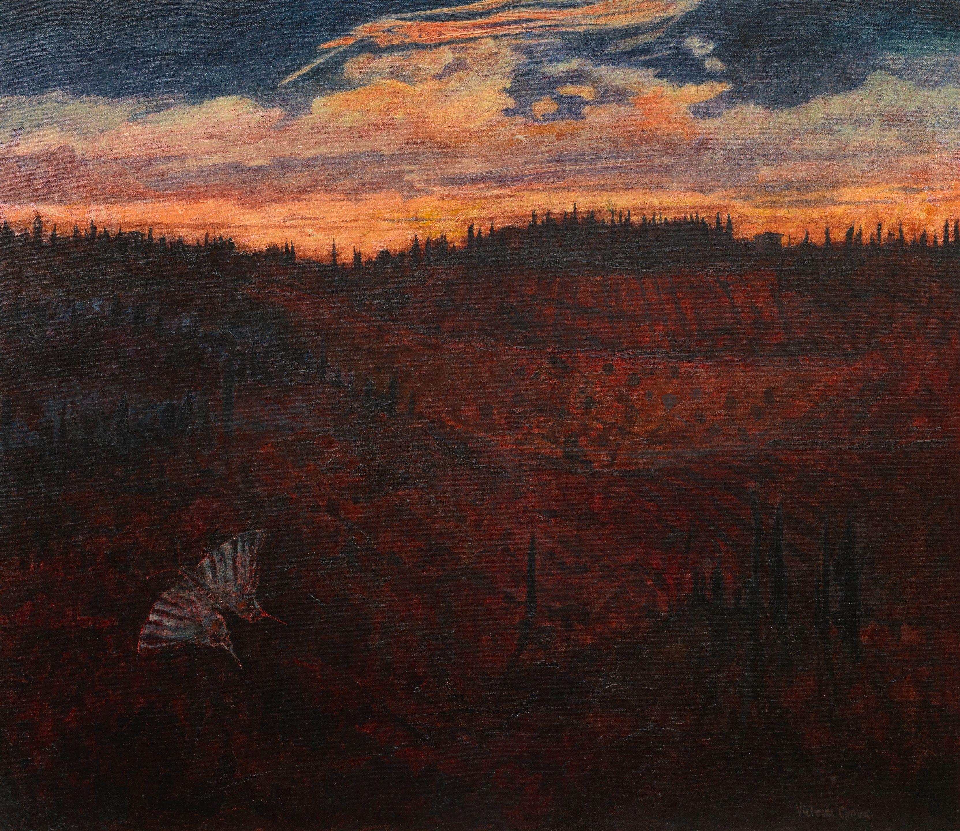 Victoria Crowe OBE RSA RSW - Movement Across the Valley