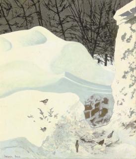 Victoria Crowe - Birds in a snowdrift