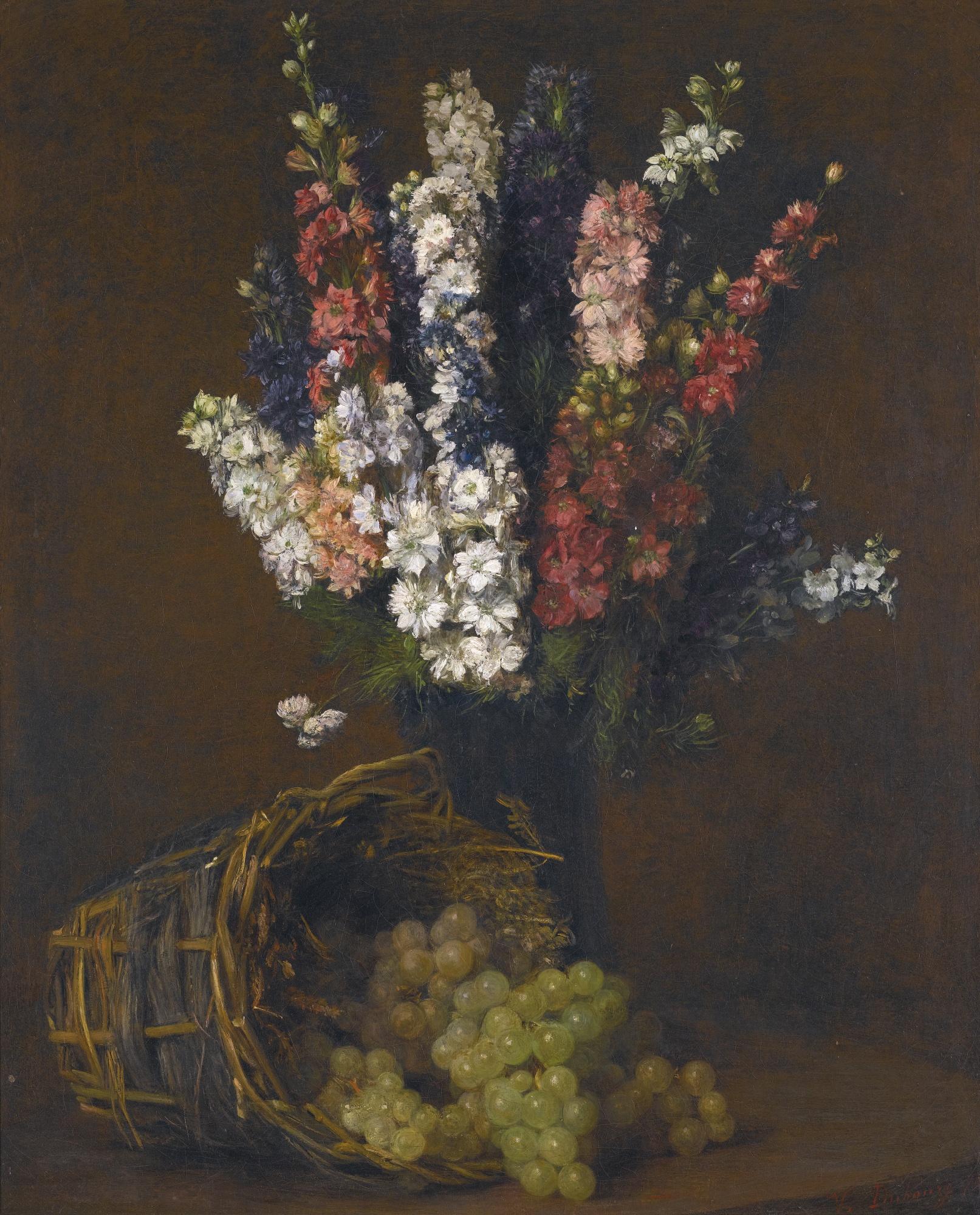 Victoria Dubourg Fantin-Latour - French pieds D\'Alouette Et Raisins Blancs