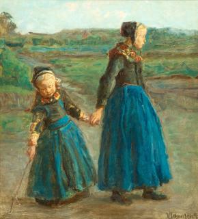 Viggo Johansen - Two girls