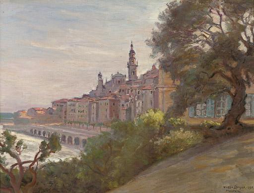 Viggo Olaf Peter Langer - Before the promenade, Menton