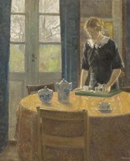 Viggo Svend Madsen - Clearing away after tea