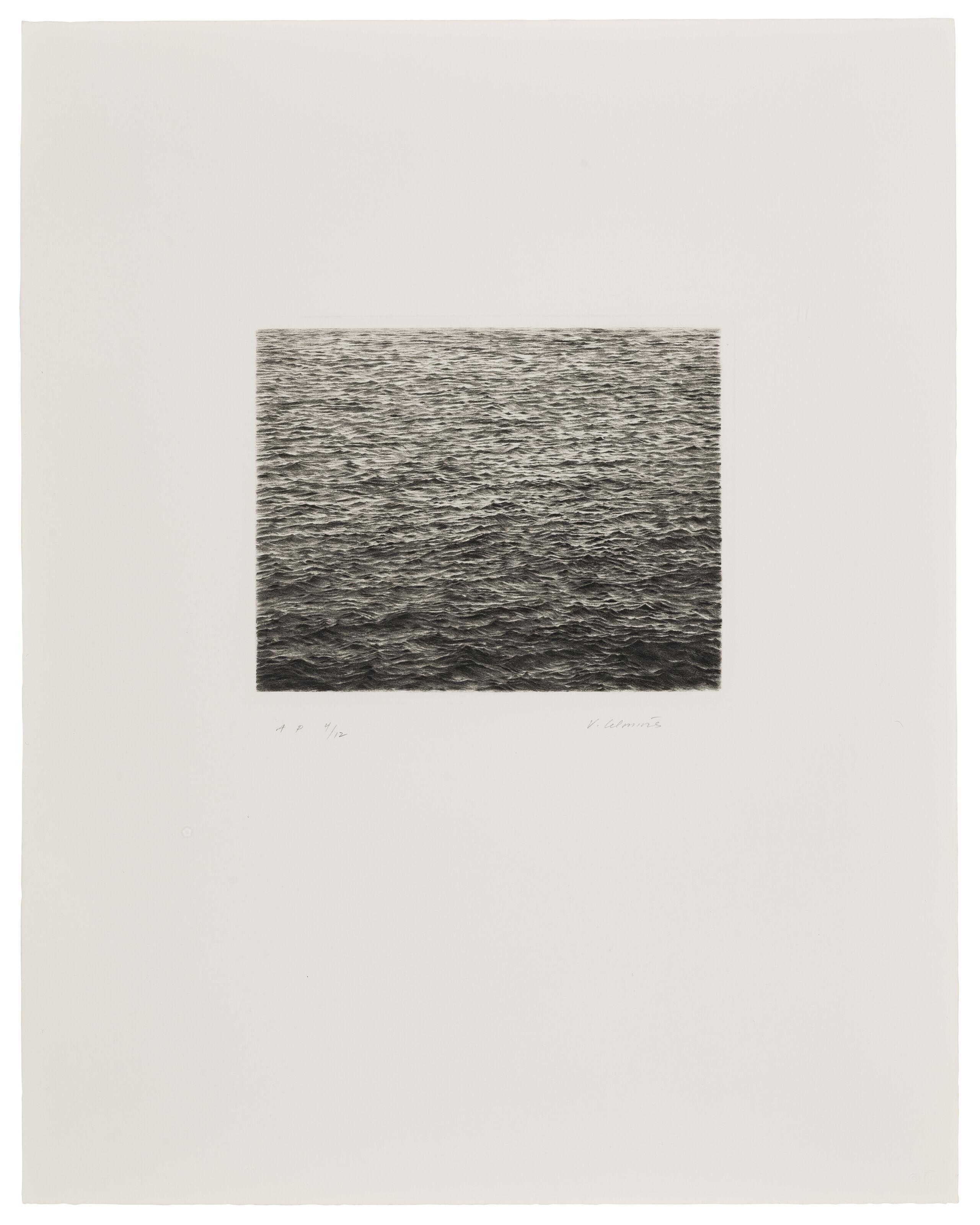 Vija Celmins - Drypoint Ocean Surface (Second State)