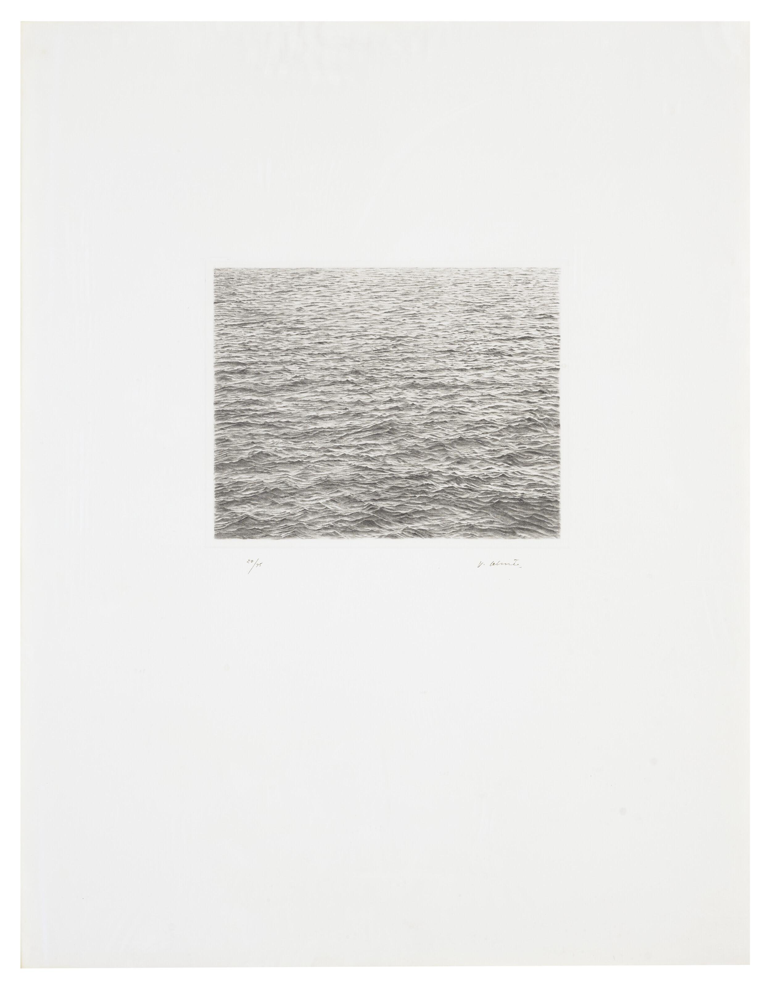 Vija Celmins - Drypoint - Ocean Surface