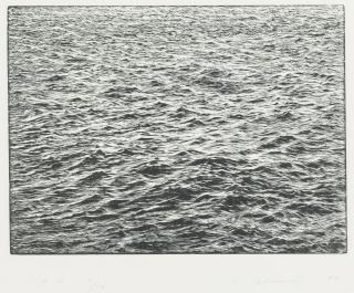 Vija Celmins - Ocean Surface Woodcut 1992