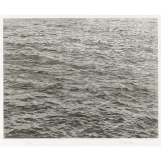 Vija Celmins - Ocean With Cross #1