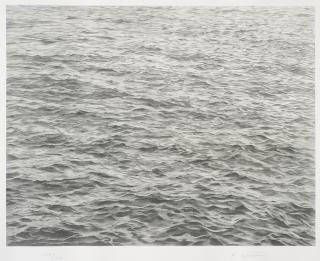 Vija Celmins - Ocean With Cross #1