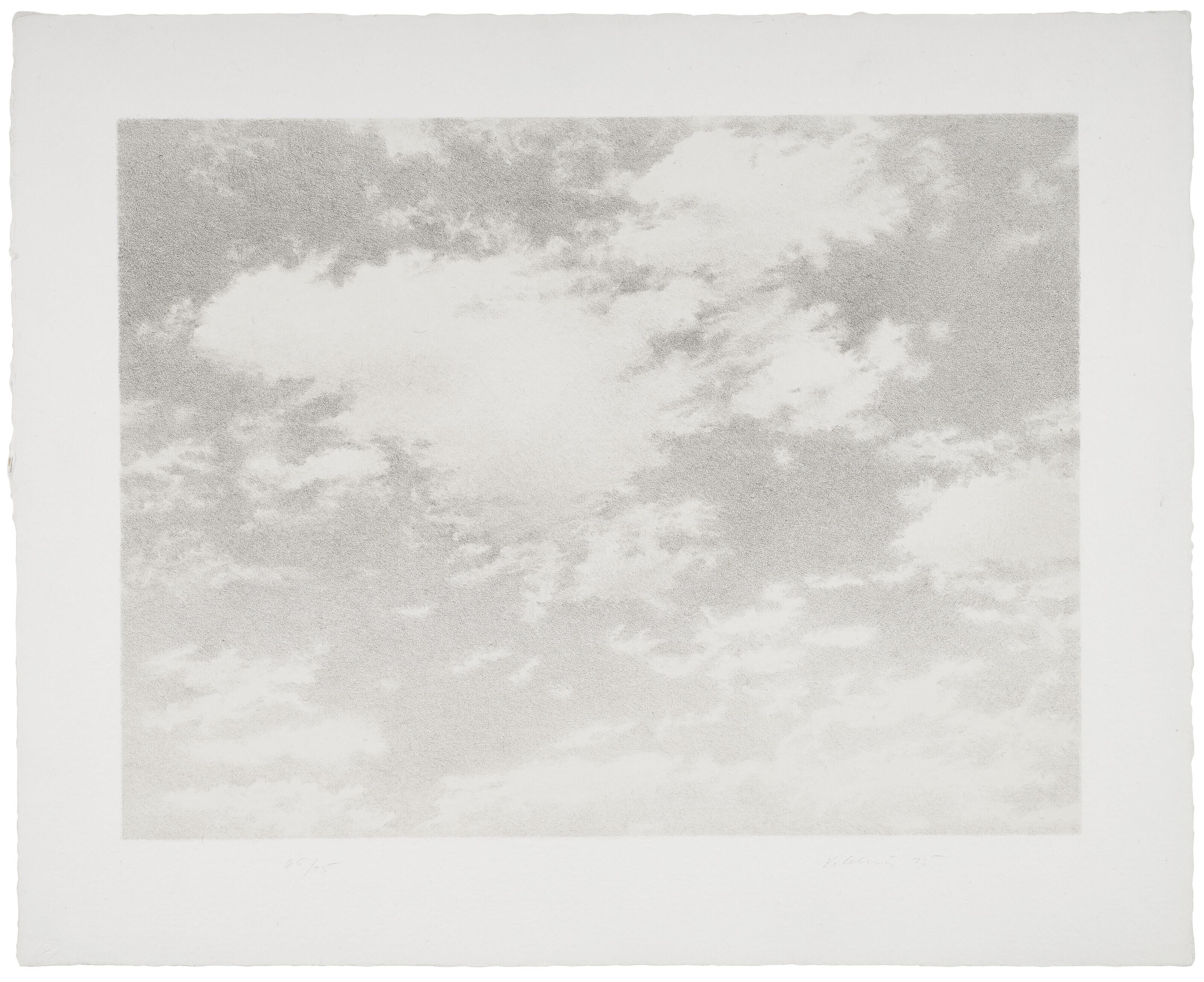 Vija Celmins - Sky, from Untitled Portfolio