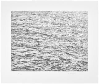 Vija Celmins - Untitled (Ocean with Cross #1)