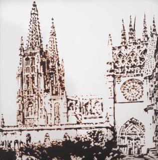 Vik Muniz - Catedral de Burgos (Pictures of Chocolate), 2003