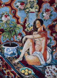 Vik Muniz - Decorative Figure on an Ornmanetal Background, after Matisse (Pictures of Pigment)