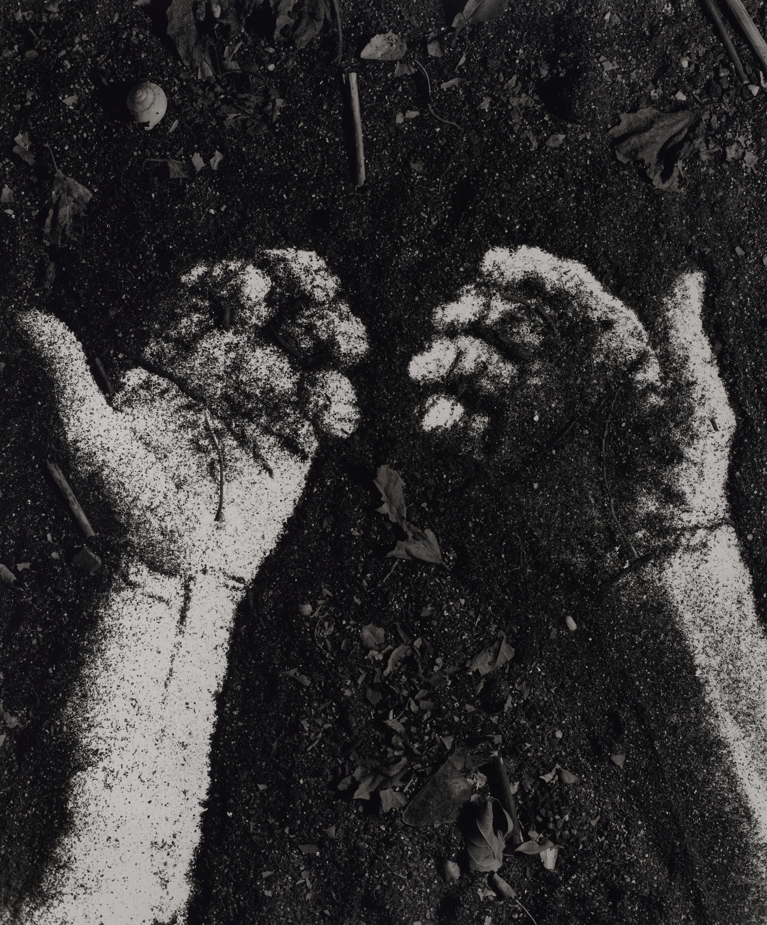 Vik Muniz - Hands (from Pictures of Dirt), 1997