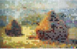 Vik Muniz - Haystack #2, After Monet (from Pictures of Color)