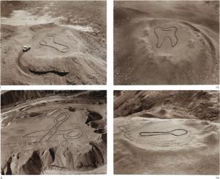 Vik Muniz - I. Sock; II. Scissors; III. Tooth; IV. Spoon (From The Sarzedo Series, Pictures Of Earthworks) [Four Works]