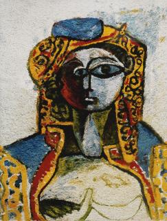 Vik Muniz - Jacqueline In Turkish Costume, After Picasso (From Pictures Of Pigment)