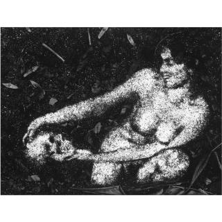 Vik Muniz - Laughter (Girl With Skull), After Frantisek Drtikol, 1997