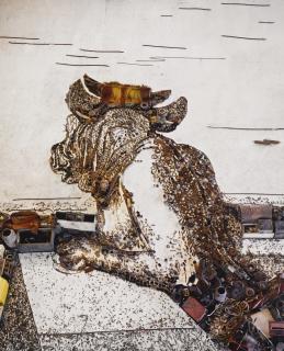 Vik Muniz - Minotaur, After George Frederick Watts (From Pictures Of Junk)