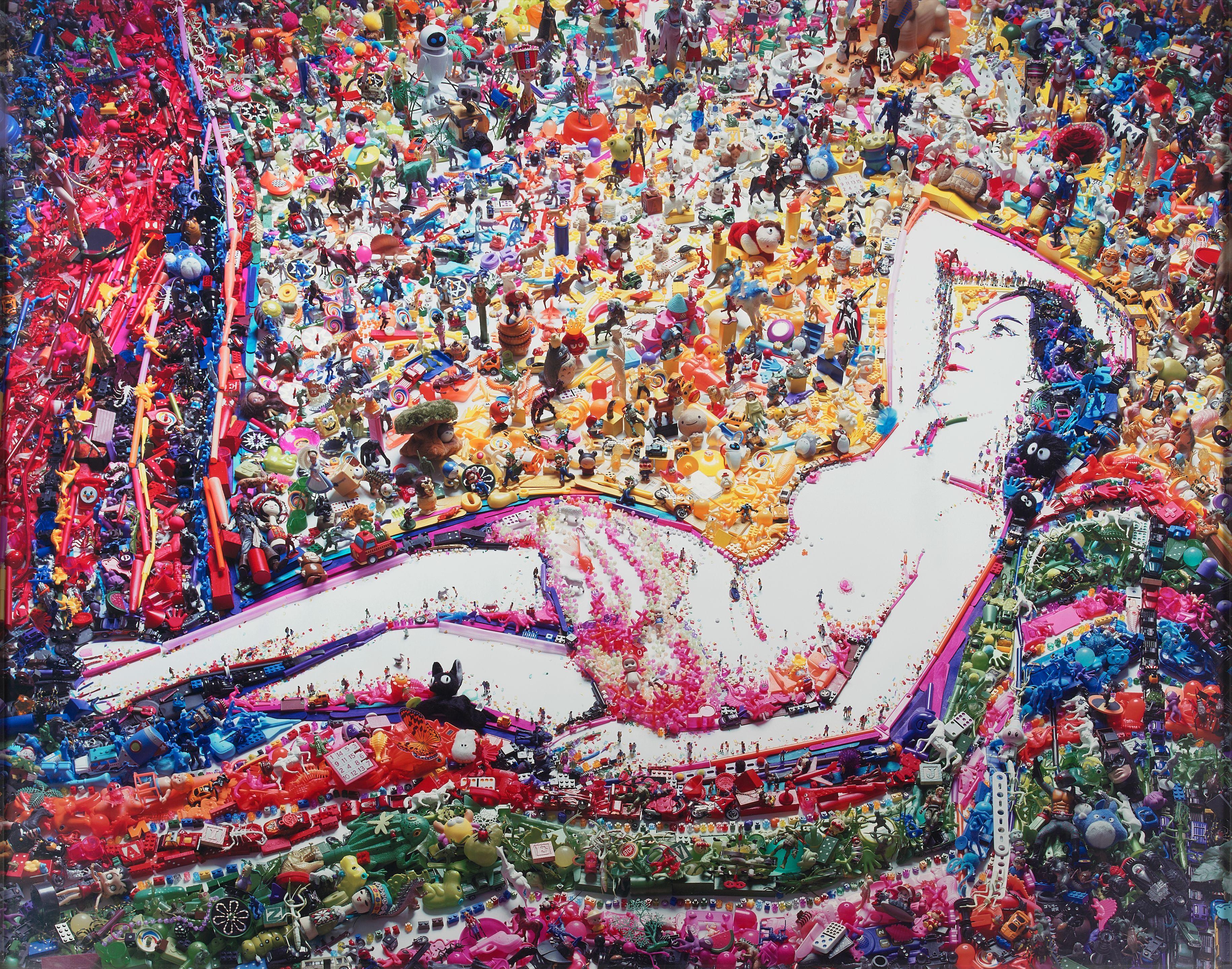 Vik Muniz - Odalisque, after Gustave le Gray (from \'Rebus\'), 2010