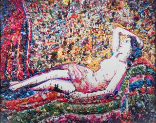 Vik Muniz - Odalisque, after Gustave le Gray (from \'Rebus\'), 2010