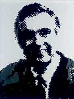 Vik Muniz - Pantheon I (American Men) Mr. Rogers (From Pictures of Ink)