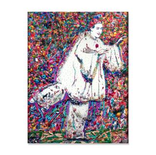 Vik Muniz - Pierrot Running, after Nadar and Adrien Tournachon (Rebus)