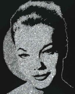 Vik Muniz - Romy Schneider (Diamond Divas)