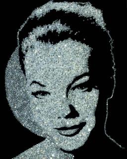 Vik Muniz - Romy Schneider (Diamond Divas)