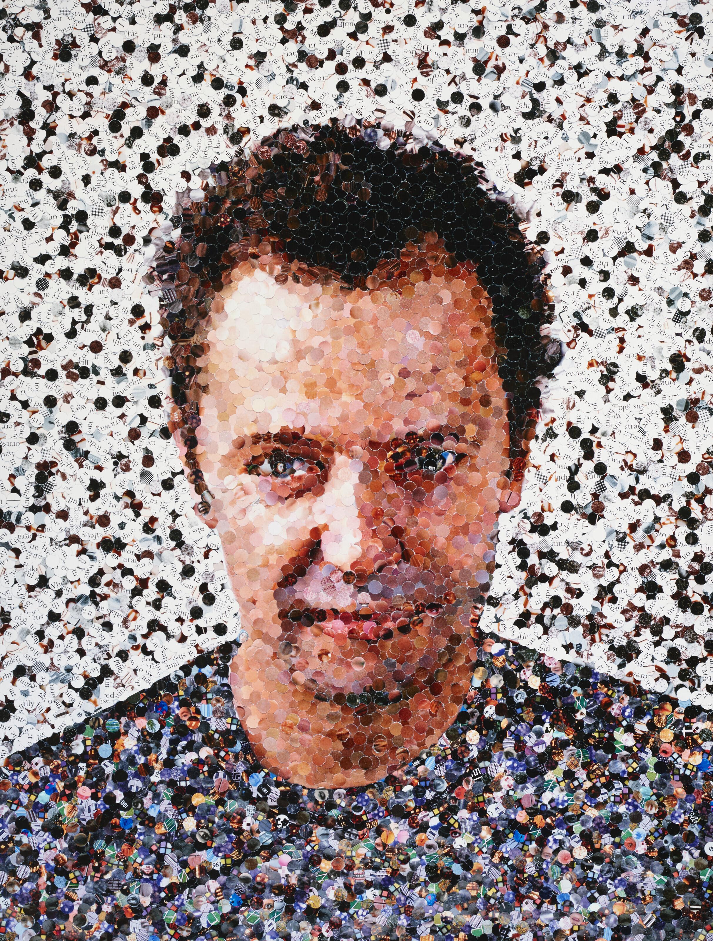 Vik Muniz - Self-Portrait (from Pictures of Magazines)