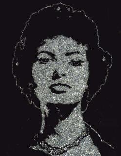 Vik Muniz - Sophia Loren (Diamond Divas)